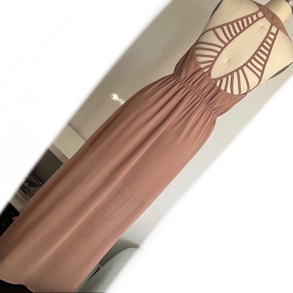 Anthropology Lost April dusty rose Maxi dress size medium - Picture 2 of 10
